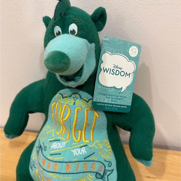 Disney Store Baloo The Jungle Book Wisdom Plush Collection NWT - Picture 2 of 5